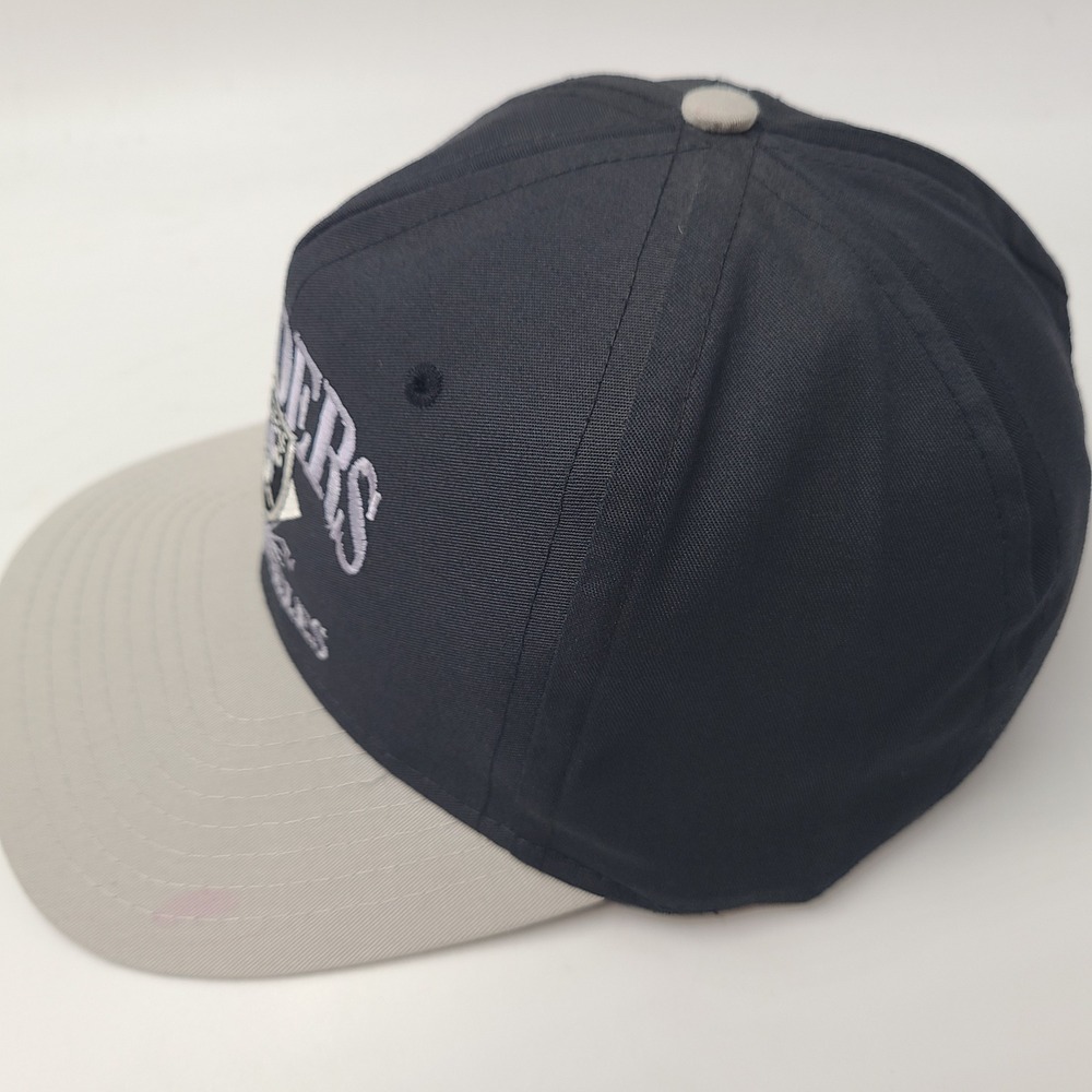 Vintage Los Angeles Raiders Hat Snapback AJD Black Gray NFL Football 80s 90s Men - Picture 7 of 13